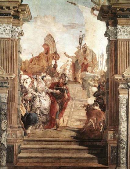 TIEPOLO, Giovanni Domenico The Meeting of Anthony and Cleopatra Sweden oil painting art